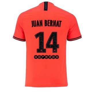 Maglia Paris Saint Germain NO.14 Juan Bernat Away 2019 2020 Arancione Maglia Paris Saint Germain NO.14 Juan Bernat Away 2019 2020 Arancione