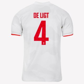Maglia Juventus NO.4 De Ligt Away 2019 2020 Grigio Bianco Maglia Juventus NO.4 De Ligt Away 2019 2020 Grigio Bianco