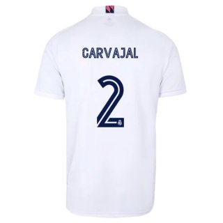 Maglia Real Madrid Home NO.2 Carvajal 2020 2021 Bianco Maglia Real Madrid Home NO.2 Carvajal 2020 2021 Bianco