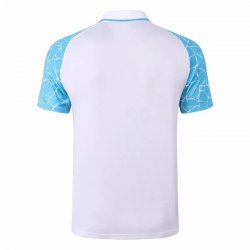Polo Manchester City 2020-2021 Bianco Blu