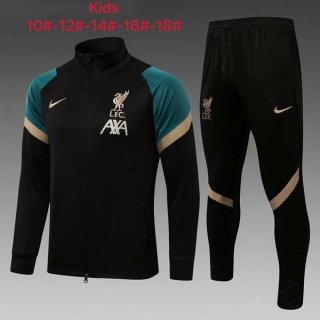 Bambino Giacca Liverpool 2022 Nero Verde Bambino Giacca Liverpool 2022 Nero Verde