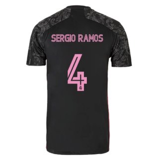 Maglia Real Madrid Terza NO.4 Sergio Ramos 2020 2021 Nero Maglia Real Madrid Terza NO.4 Sergio Ramos 2020 2021 Nero