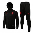 Felpa Cappuccio Set Completo AC Milan 2022 2023 Nero