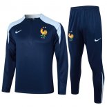 Felpa Allenamento Francia 2024 2025 Blu 3