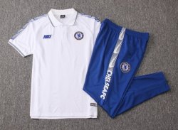 Polo Set Completo Chelsea 2019 2020 Bianco Blu