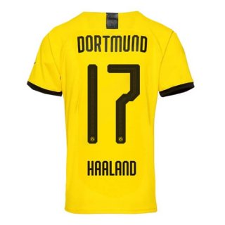 Thailandia Maglia Borussia Dortmund NO.17 Haaland Home 2019 2020 Giallo Thailandia Maglia Borussia Dortmund NO.17 Haaland Home 2019 2020 Giallo
