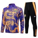Giacca Real Madrid 2024 2025 Porpora Giallo