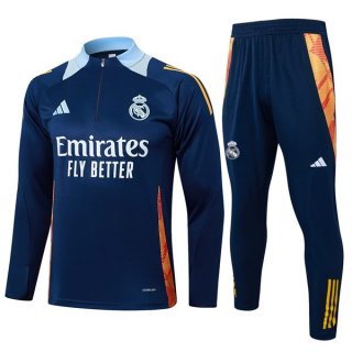 Felpa Allenamento Real Madrid 2025 2026 Blu Felpa Allenamento Real Madrid 2025 2026 Blu