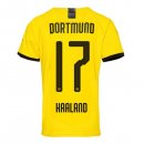 Thailandia Maglia Borussia Dortmund NO.17 Haaland Home 2019 2020 Giallo