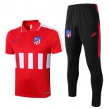 Polo Set Completo Atletico Madrid 2020 2021 Rosso Nero