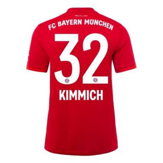 Maglia Bayern Munich NO.32 Kimmich Home 2019 2020 Rosso Maglia Bayern Munich NO.32 Kimmich Home 2019 2020 Rosso