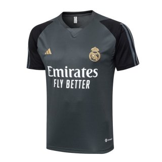 Maglia Formazione Real Madrid 2024 2025 Grigio Maglia Formazione Real Madrid 2024 2025 Grigio