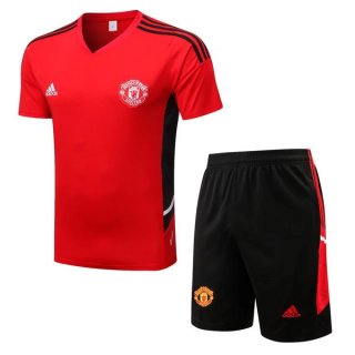 Maglia Formazione Manchester United Set Completo 2022 2023 Rosso Maglia Formazione Manchester United Set Completo 2022 2023 Rosso