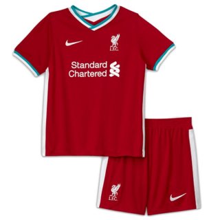 Maglia Liverpool Home Bambino 2020 2021 Rosso Maglia Liverpool Home Bambino 2020 2021 Rosso