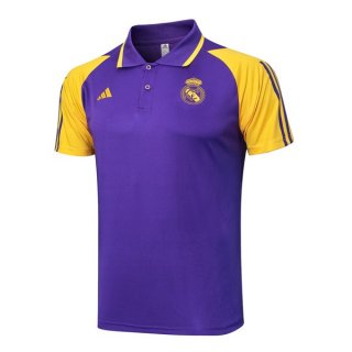 Polo Real Madrid 2024 2025 Porpora Giallo Polo Real Madrid 2024 2025 Porpora Giallo