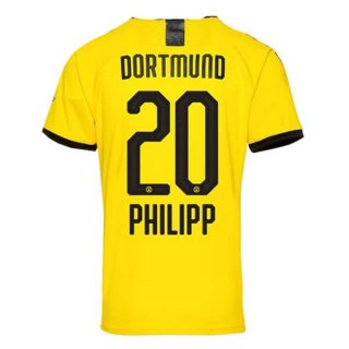 Thailandia Maglia Borussia Dortmund NO.20 Phillipp Home 2019 2020 Giallo Thailandia Maglia Borussia Dortmund NO.20 Phillipp Home 2019 2020 Giallo