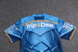 Thailandia Maglia Gold Coast Titans Classic 2017 2018 Blu