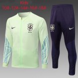 Bambino Giacca Brasile 2022 2023 Verde Porpora
