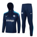 Felpa Cappuccio Chelsea 2024 2025 Blu