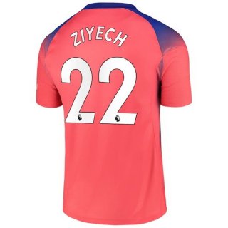 Maglia Chelsea NO.22 Ziyech Terza 2020 2021 Arancione Maglia Chelsea NO.22 Ziyech Terza 2020 2021 Arancione