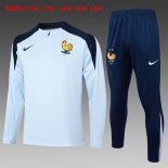 Bambino Felpa Allenamento Francia 2024 2025 Blu 5