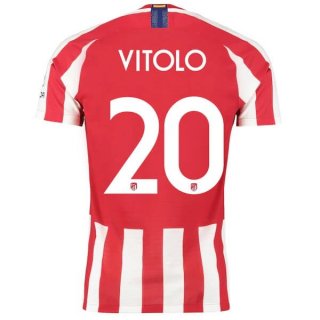 Thailandia Maglia Atletico Madrid NO.20 Vitolo 2019 2020 Rosso Thailandia Maglia Atletico Madrid NO.20 Vitolo 2019 2020 Rosso