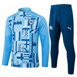 Felpa Allenamento Marseille 2025 2026 Blu