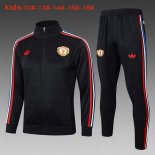 Bambino Giacca Manchester United 2024 2025 Nero Rosso