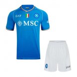 Maglia Napoli Home Bambino 2023 2024 Blu
