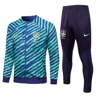 Giacca Brasile 2022 2023 Verde Blu Giacca Brasile 2022 2023 Verde Blu