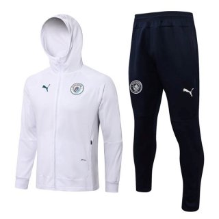 Felpa Cappuccio Set Completo Manchester City 2022 2023 Bianco Felpa Cappuccio Set Completo Manchester City 2022 2023 Bianco