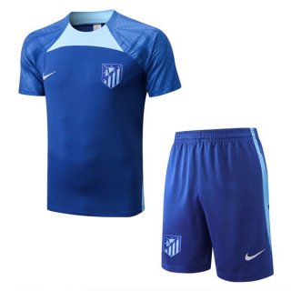 Maglia Formazione Atletico Madrid Set Completo 2022 2023 Blu Maglia Formazione Atletico Madrid Set Completo 2022 2023 Blu