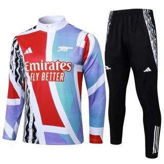 Felpa Allenamento Arsenal 2025 2026 Blu Rosso Felpa Allenamento Arsenal 2025 2026 Blu Rosso