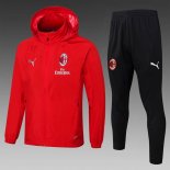 Giacca a vento AC Milan Set Completo 2025 2026 Rosso