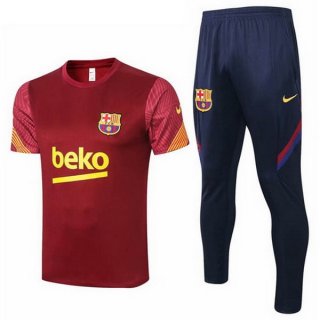 Maglia di Formazione Barcellona Set Completo 2020 2021 Rosso Giallo Maglia di Formazione Barcellona Set Completo 2020 2021 Rosso Giallo