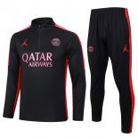 Felpa PSG 2024 2025 Nero Rosa