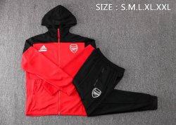 Felpa Cappuccio Set Completo Arsenal 2022 2023 Rosso