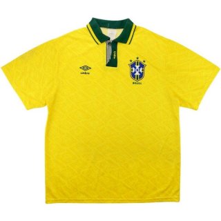Thailandia Maglia Brasile Home Retro 1991 1993 Giallo Thailandia Maglia Brasile Home Retro 1991 1993 Giallo