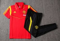 Polo Manchester United Set Completo 2019 2020 Rosso Oro Nero