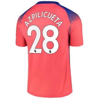 Maglia Chelsea NO.28 Azpilicueta Terza 2020 2021 Arancione Maglia Chelsea NO.28 Azpilicueta Terza 2020 2021 Arancione