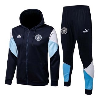 Felpa Cappuccio Manchester City 2022 Nero Blu Felpa Cappuccio Manchester City 2022 Nero Blu