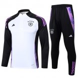 Felpa Allenamento Germania 2024 2025 Bianco Nero 3