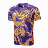 Maglia Formazione Real Madrid 2024 2025 Porpora Giallo