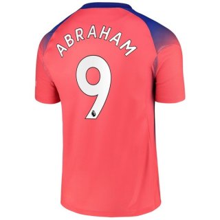 Maglia Chelsea NO.9 Abraham Terza 2020 2021 Arancione Maglia Chelsea NO.9 Abraham Terza 2020 2021 Arancione
