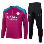 Felpa Allenamento PSG 2024 2025 Porpora Rosso 3