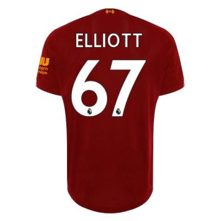 Maglia Liverpool NO.67 Elliott Home 2019 2020 Rosso Maglia Liverpool NO.67 Elliott Home 2019 2020 Rosso