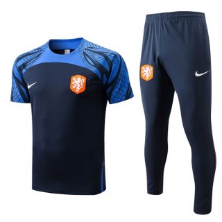 Maglia Paesi Bassi Set Completo 2022 2023 Blu Maglia Paesi Bassi Set Completo 2022 2023 Blu