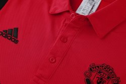 Polo Set Completo Manchester United 2019 2020 Borgogna Nero