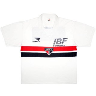 Thailandia Maglia São Paulo PENALTY Home Retro 1991 Bianco Thailandia Maglia São Paulo PENALTY Home Retro 1991 Bianco