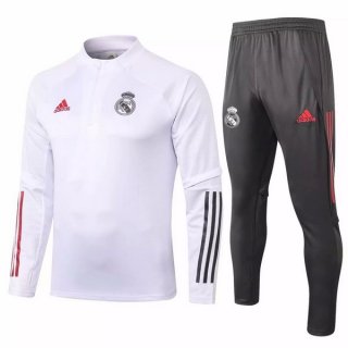 Felpa Real Madrid 2020 2021 Bianco Grigio Felpa Real Madrid 2020 2021 Bianco Grigio